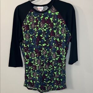 Floral Raglan Sleeve Top